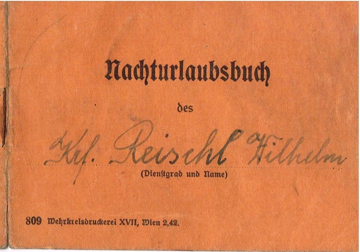 Nachturlaubsbuch des Wilhelm Reischl - Wehrkreisdruckerei WVII, Wien 2.42